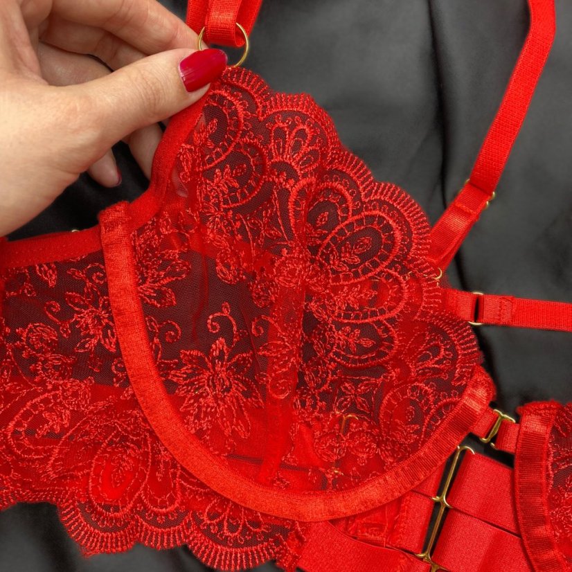 Marilyn red - Barva: Červená, Velikost: XL